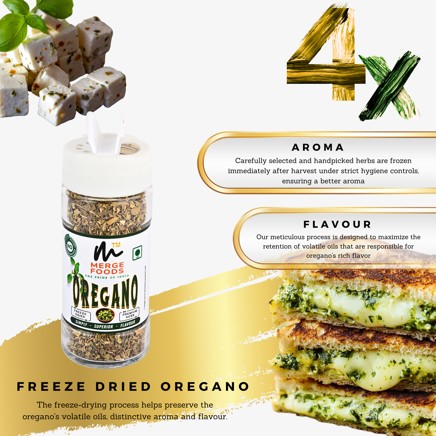 Oregano Freeze Dried | No Preservatives | Hand Picked