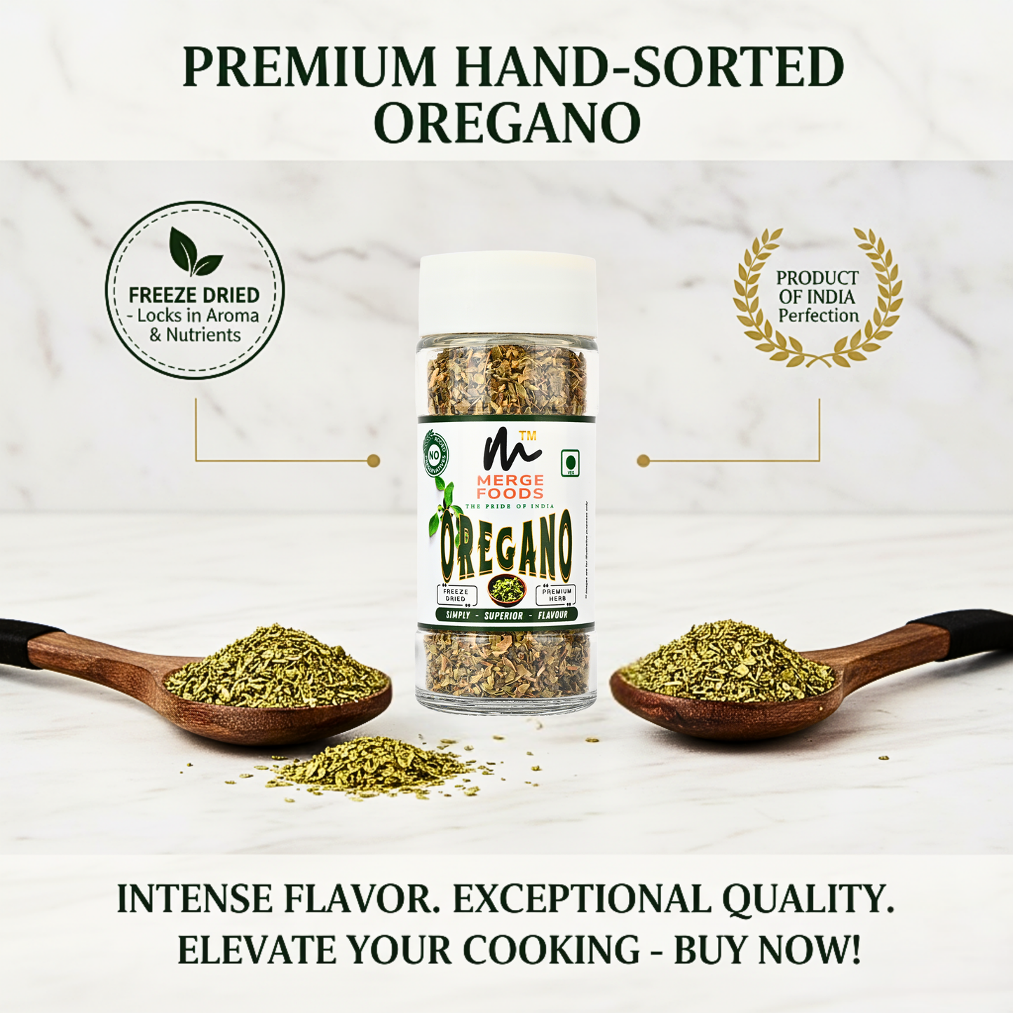 Oregano Freeze Dried | No Preservatives | Hand Picked