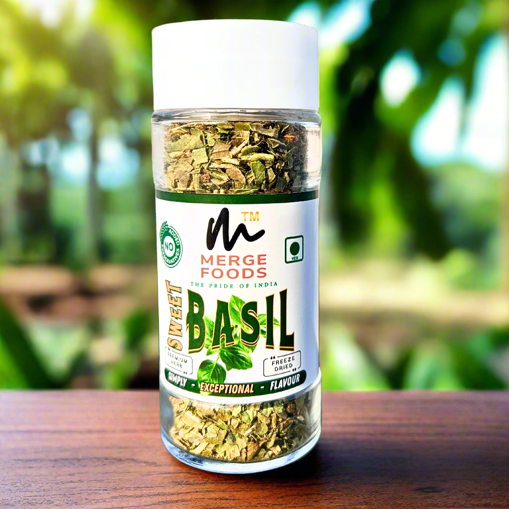 Freeze Dried Sweet Basil | Supreme Flavor | No Preservative | Feel the Freshness
