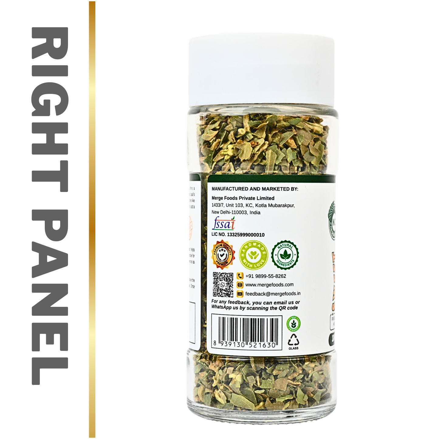 Freeze Dried Sweet Basil | Supreme Flavor | No Preservative | Feel the Freshness